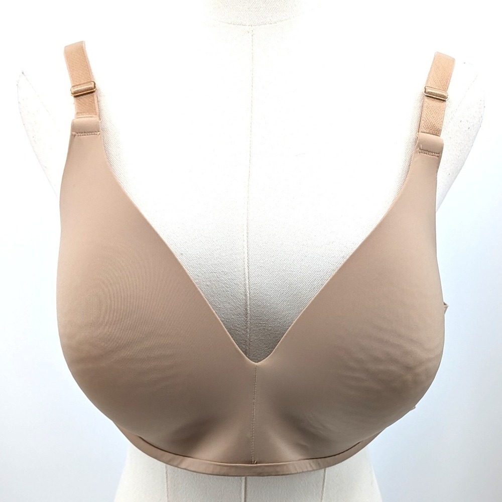 Soma Vanishing 360 Perfect Coverage Bra Nude Beige Wireless Smooth 40C